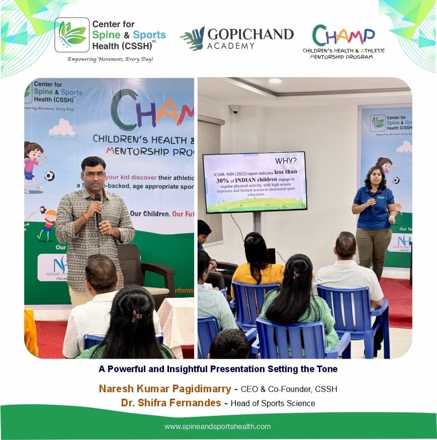 CSSH Officially Launched CHAMP - Center for Spine and Sports Health