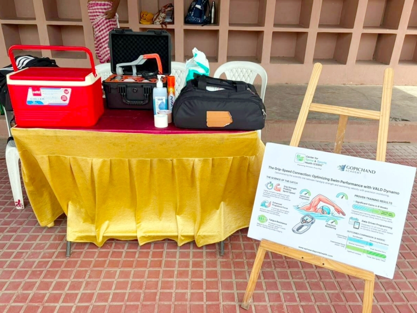 Day 1 - Booth at the 11th Telangana Masters Inter-District Swimming Championships 2026