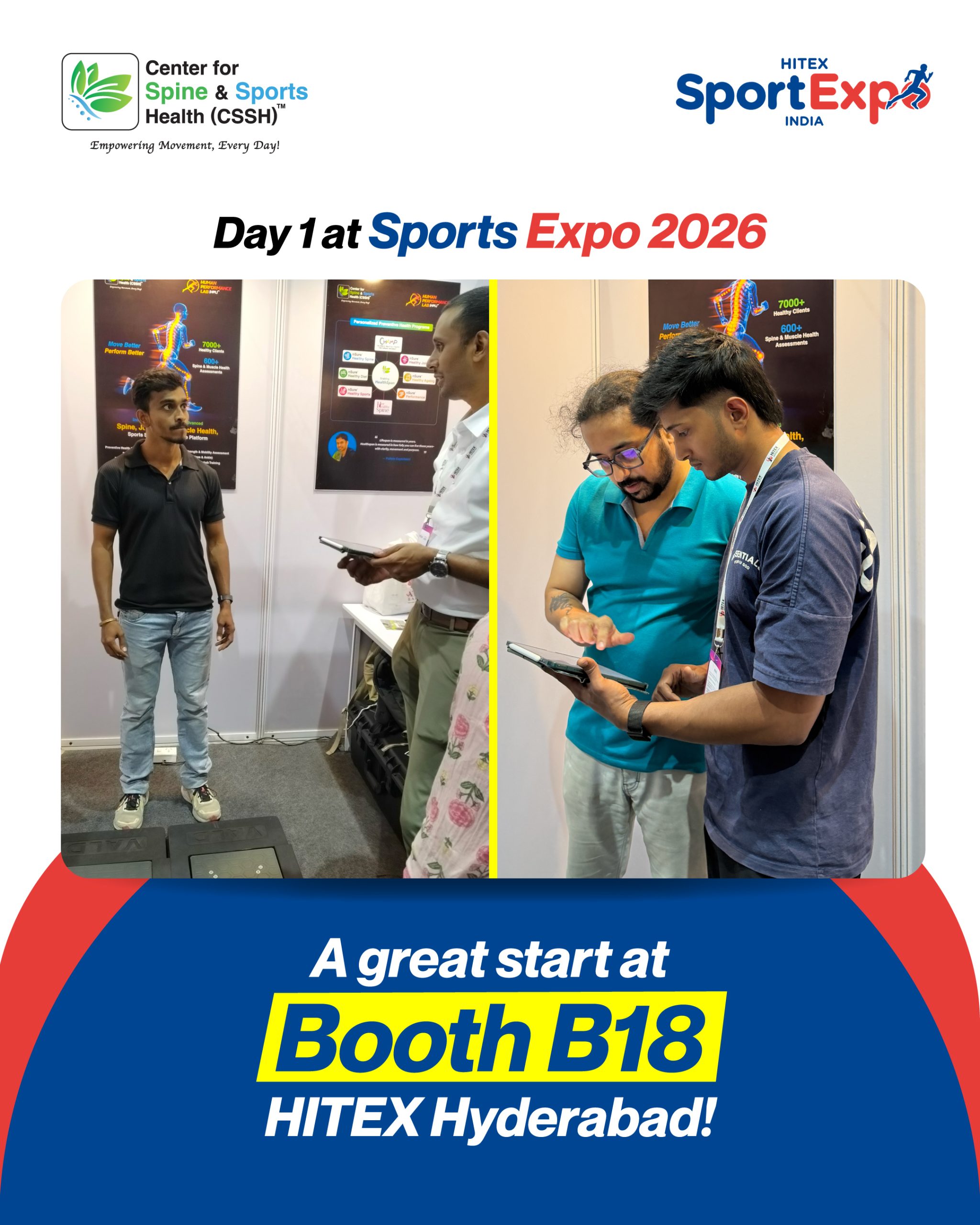 CSSH Balance & Assysmetry Testing - Sports Expo 2026 - Day 1