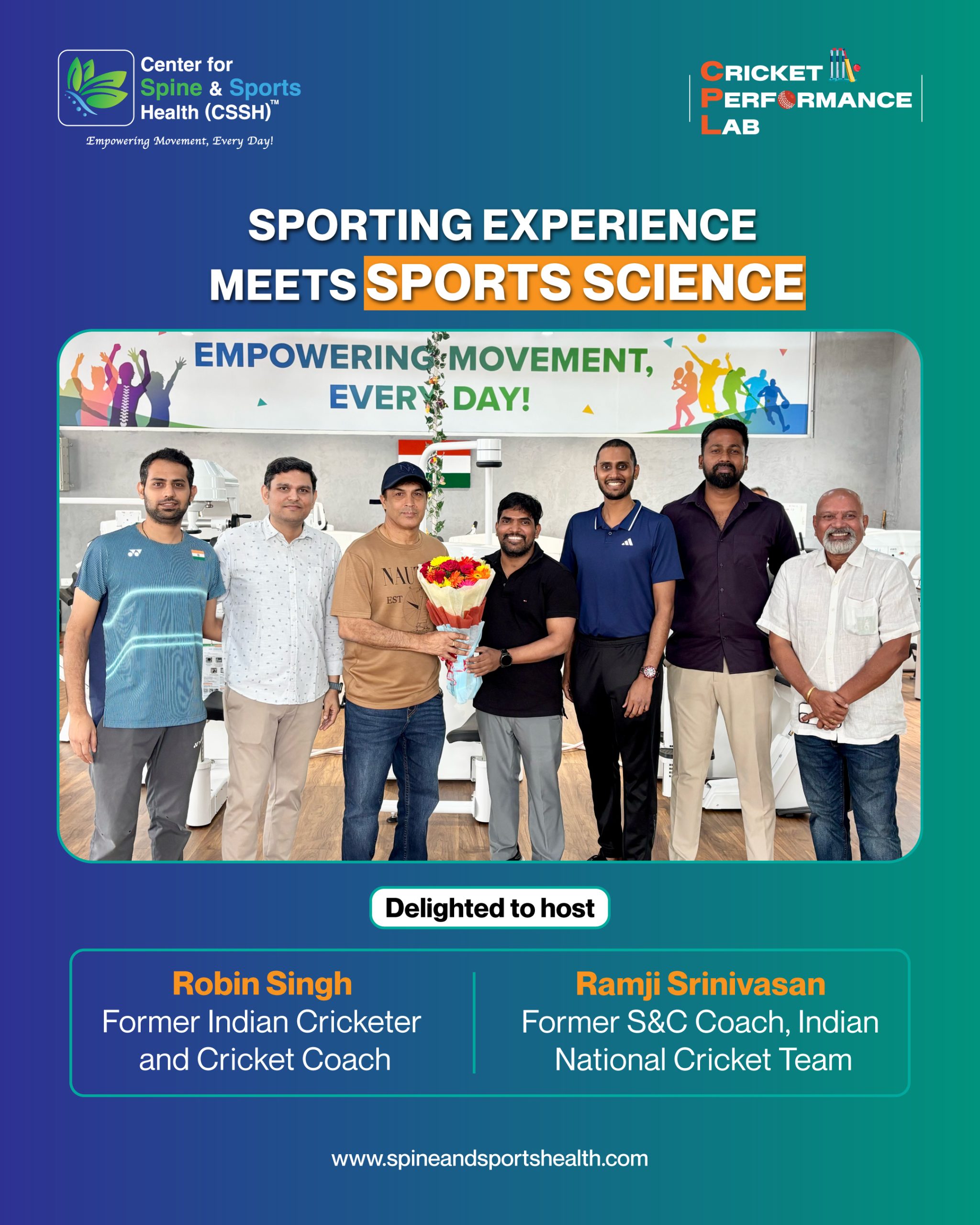 CSSH Hosts Robin Singh - Indian Former Cricketer